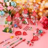 Christmas Stationery Party Favor Bulk Pack with Christmas Pencil Eraser Slap Bracelets Cards Treat Bags for Kids Classroom Gift Exchange School Prizes Reward Carnival Events (Cute Style, 24 Set)