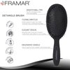 Framar Detangling Curly Hair Brush – No More Tangles Hairbrush – Elegant Detangler brush, Hair brushes for women, Mens Hair Brush, Hair Detangle Brush, Hair Accessories For Women (Black)