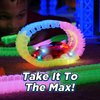 Ontel Magic Tracks 10 Foot Glow In The Dark Bendable Flexible Racetrack with LED Light-Up Race Car, Educational Playset Birthday Gift for Ages 3+