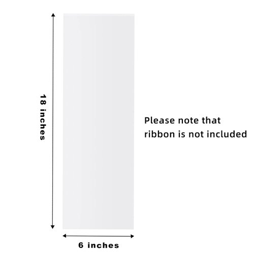 Morepack Cellophane Bags for Wine Bottles,6x18 Inches 50Pcs Clear Wine Gift Cello Bags With Twist Ties