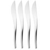 nambe - Flatware Collection - Anna Steak Knives - Set of 4 - Made with Stainless Steel - Sharp Knives Set - Dinner Knifes - Sturdy And Easy To Clean - Dishwasher Safe - Designed by Lou Henry