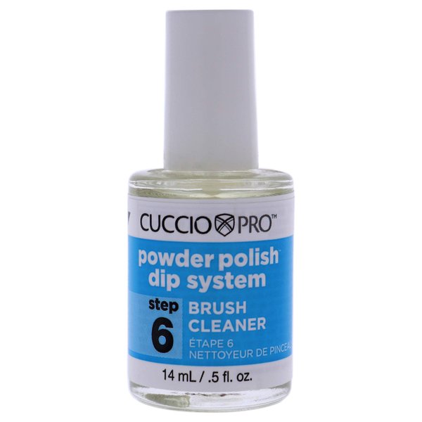 Cuccio Colour Powder Polish Dip System Step 6 - Specially Formulated Resins - Vibrant Finish with Flawless, Rich Color and Durability - Brush Cleanser Nail Polish - 0.5 Oz