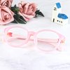 LifeArt Kid Blue Light Blocking Glasses, Filter 85% of Harmful Blue Light, Anti Eyestrain and Blurry, Computer Glasses, Cut UV400 Anti Glare(Pink)
