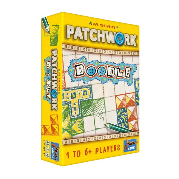 Lookout Games Patchwork Doodle Board Game | Strategy Game | Puzzle Game | Drawing Game | Family Board Game for Kids and Adults | Ages 8 and up | 1 to 6 Players | Average Playtime 20 Minutes | Made