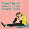 Design Design Yoga Class Pour A Glass Cocktail Napkins