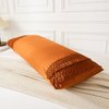 Burnt Orange Body Pillow Cover 20x54 inches Boho Chic Macrame Tassel Decor Body Pillow Case Cover with Pocket Closure(Body,Rust Tassel)