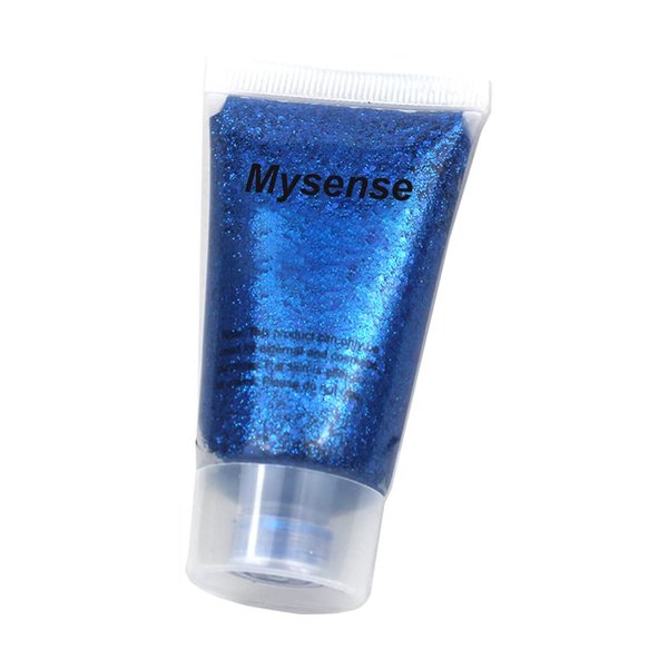 Mysense Royal Blue Body Glitter Gel, Singer Concerts Face Glitter Makeup, Music Festival Rave Face Eye Hair Accessories, Chunky Glitter Mermaid Sequins, Sparkling Glitter Face Paint for Women, 30g