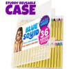 Face Paint Crayons for Kids, Blue Squid 36pcs XL Face & Body Painting Makeup Crayons, Safe for Sensitive Skin, Metallic & Classic Colors, Birthdays & Halloween Makeup Sticks