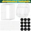 2 Pieces Fish Tank Breeder Net Mesh Fish Breeder Box Fish Hatchery Breeder Box Separation Net Plastic Frame Breeder Box Fry Hatchery Incubator Mesh Fish Breeding Box with Suction Cup for Aquarium