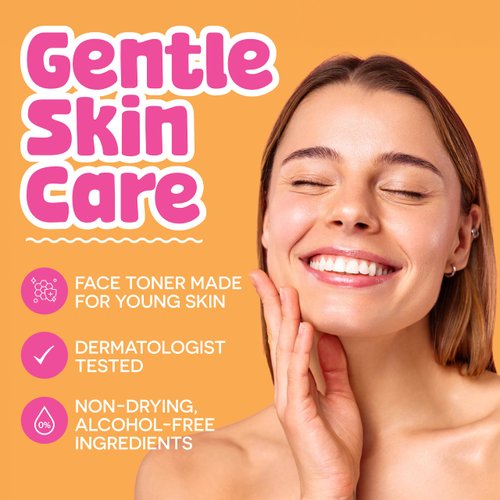 Clarifying Facial Toner by BeYouTiful, Kids Skin Care Face Toner for Balanced Skin, Hydrating and Refreshing Facial Toner for Girls and Boys, Skin Care for Teens, 4.0 fl oz.