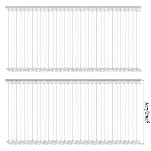 3000 Pieces Tagging Gun Fasteners for Clothing Standard Label Gun Price Tagging Barbs Plastic Garment Tag Gun Refills (Clear,2 Inch)