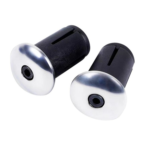 Bike Handlebar End Plugs - Expanding, Adjustable Handlebar Bike Bar Ends for Mountain, Road, BMX, MTB Bicycle - 2 Set Plug or Cap for Bike Bars (Free Installation Tools
