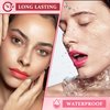 2PCS Lip Tint Lip Stain Set, Velvet Lip Gloss Water Lip Tint Stain Multipurpose Liquid Lipstick Lip Stain Long Lasting Waterproof, Non-Sticky, Lip & Cheek Tint Tinta Para Labios Lip makeup - Set B