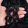 LACE PLUS 32 Inch Long Curly Ponytail Hair Extension Curly Heat Resistant Synthetic Instant Clip Drawstring Ponytail Clip in Ponytail Hair Extensions Curly For Black Women (#1 Black,6.70OZ)
