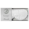 Branche Beauty Belle De Nuit Sleep Mask - Silk Eye Mask 100% Premium 6A Silk 22 Momme Eye Cover Sleepover Shade Blindfold Mask for Luxury Sleep in Total Darkness (White)