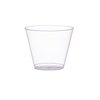 Comfy Package Clear Hard Plastic Cups/Tumblers [5 oz. Squat - 100 Count] Small Disposable Party Cocktail Glasses