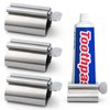 LOVEINUSA Toothpaste Squeezer, 3PCS Toothpaste Tube Squeezer Metal Toothpaste Dispenser Stainless Steel Toothpaste Squeezer Tube Roller Toothpaste Holder