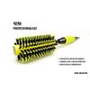 professional Round Hair Brush Nylon And Boar Bristle 302 (yellow) Italian Design By Alpha New York