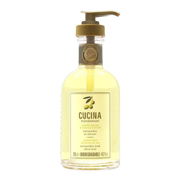 Cucina Fruits & Passion Hand Soap with Oliver Oil - Coriander and Olive Tree 6.7oz