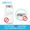 Jarware Mason Jar Cocktail Shaker Lid For Regular Mouth Mason Jar, Stainless Steel