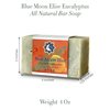Blue Moon Elise Eucalyptus Bar Soap for Men and Women, Made with Organic Ingredients, Handmade in the USA, Moisturizing and Therapeutic for Face/Body, Soap Bar for Sensitive Skin
