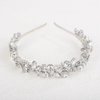 Sither Bridal Crystal Headband for Wedding Women Silver Boho Hair Band Headpiece for Prom Halloween Party Hair Accessories Gift
