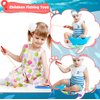 20 Pcs Kids Toy Wooden Fishing Pole Magnetic Fishing Poles Wooden Fishing Rod for Kindergarten Kids Fishing Game Activity (Color Set 1)