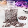 NIACONN 1000Pcs MicroLink Beads for Hair Extensions, 5mm Silicone Lined Beads Microlink Rings Hair Extensions Tool-Brown