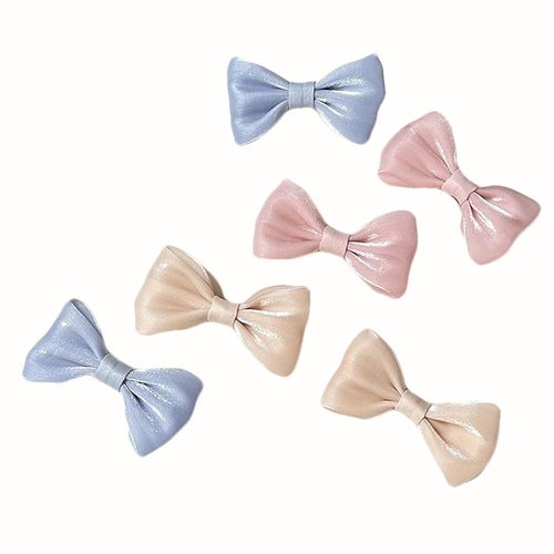 Leadigol cute hair side clips shiny hairpins braided hair clips children hair clips stylish headdress new headwear bowknot