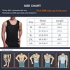 Lgtfy Mens Slimming Body Shaper Vest, Gynecomastia Compression Shirts, Tummy Control Undershirts - Change in Seconds Black