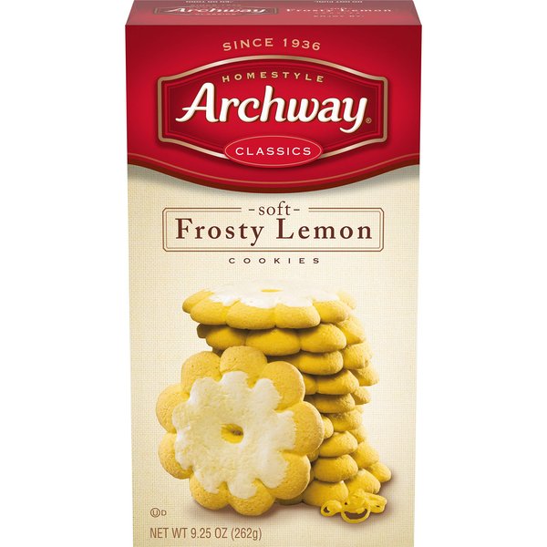 Archway, Frosty Lemon Cookies, 9.25oz Box (Pack of 2)