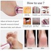 Electric Foot File Callus Remover Professional Foot File Pedicure Tools Adjustable Speed 60pcs Replacement Sandpaper disc Easy to Remove Cutin Dead Skin calluses(Rose Gold 60pcs)