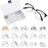 MMOBIEL 150 Pairs Eyeglass Repair Kit Clear Transparent Eye Glasses Nose Support Pads Eyeglass Sunglass