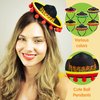 JOYIN 6 PCS Cinco De Mayo Fiesta Fabric Sombrero Headbands Party Costume for Fun Fiesta Hat Party Supplies, Luau Event Photo Props, Mexican Theme Decorations and Party Favors