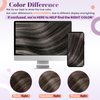 LaaVoo Human Hair Clip in Extensions Black Ombre Clip in Hair Extensions Real Human Hair Ombre Off Black Fading to Silver Grey Balayage Remy Hair Extensions Clip ins Silky Straight 16 Inch 5pcs 80g