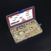 Hilitchi 60-Sets M5 x 5/10 / 15/25 / 35/45 Golden Phillips Chicago Screw Binding Screws Posts Assortment Kit for Scrapbook Photo Albums Binding and Leather Saddles Purses Belt Repair -