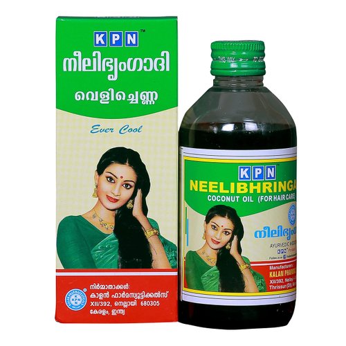 200ml Neelibhringadi Hair Oil Hair Loss uses amla indigo brahmi coconut by KPN