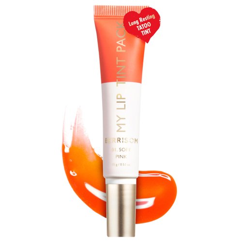 Berrisom LIP My Tint Pack - Korean Lip Stain Peel Off Pack | Kiss-Proof Korean Lip Tint Long Lasting Lip Stain Marker | Waterproof Lip Stain Peel Off Lipstick (01. Soft Pink, 0.50 Fl Oz)