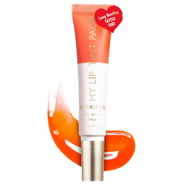 Berrisom LIP My Tint Pack - Korean Lip Stain Peel Off Pack | Kiss-Proof Korean Lip Tint Long Lasting Lip Stain Marker | Waterproof Lip Stain Peel Off Lipstick (01. Soft Pink, 0.50 Fl Oz)