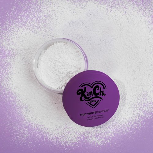 KimChi Chic Beauty That White Powder, Mattifying Makeup Setting Powder for All Skin Types