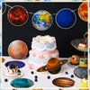 4 Pcs Space Planet Banner Solar System Planet Banner Space Party Decorations for First Trip Around The Sun Birthday Decorations Outer Space Room Decor