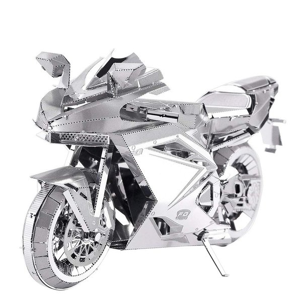 Piececool 3D Metal Puzzles for Adults, DIY 3D Motorcycle Model Kits, Brain Teaser Puzzles for Teen Students Men Craft Kits Toys, Great Birthday Gifts, 72 Pcs
