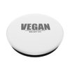 Vegan in grey bodybuilding fitness motivation gym vegan PopSockets Swappable PopGrip