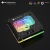 Barrowch FBLTFHI-04I CPU Water Block for Intel i3 i5 i7 i9 LGA 1700 1200 1156 1155 1151 1150 Copper Waterblock with Temperature TFT Digital Display & LRC 2.0 5v 3Pin aRGB LED + Adapter (White)