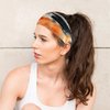 FULZTEY Headbands For Women Fashion Tie Dye Hairband Boho Headwraps Wide Hair Bands Soft Bandanas Trendy Head Scarf Elastic Yoga Workout Sweat Band Non Slip Turban Cute Hair Accessories 6 Pack