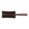 Ibiza Hair Professional Boar Hair Round Brush (H6, 80mm) Hybrid Swirled Boar/Nylon Bristles & Hardwood Handle, Create Irregular Curls or Straight Looks, For Course or Frizzy Hair, Add Texture & Shine