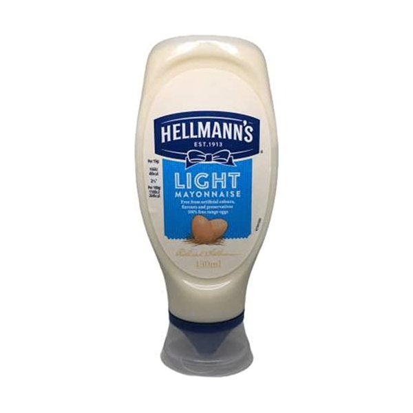 Hellmanns Light Mayonnaise Squeezy 430g