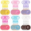 24 Pcs Sweet Donut Party Favors Sweet Donut Keychain Sweet Doughnut Theme Birthday Party Supplies Donut Pendant Toy Ornament for Kids Boy Girl Souvenirs Reward Gift Treat Goodie Bag Fillers, 6 Colors