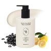 HEVEBLUE Black Yuja Bean Milk Cleanser - Sensitive Skin, Korean Skincare, Vegan, Hypoallergenic, Moisturizing, Hydrating, First Facial Cleansing, Cleansing Milk, K-Beauty, Gentle Face Wash
