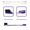 adorisla Adjustable Elastic Bands and Brush Set Lace Melting Band Melt Straps Lace Frontal Wig Wrap Strips for Wigs and Hair Brush Set Edge Brush and Comb for Edge Control Wig Purple